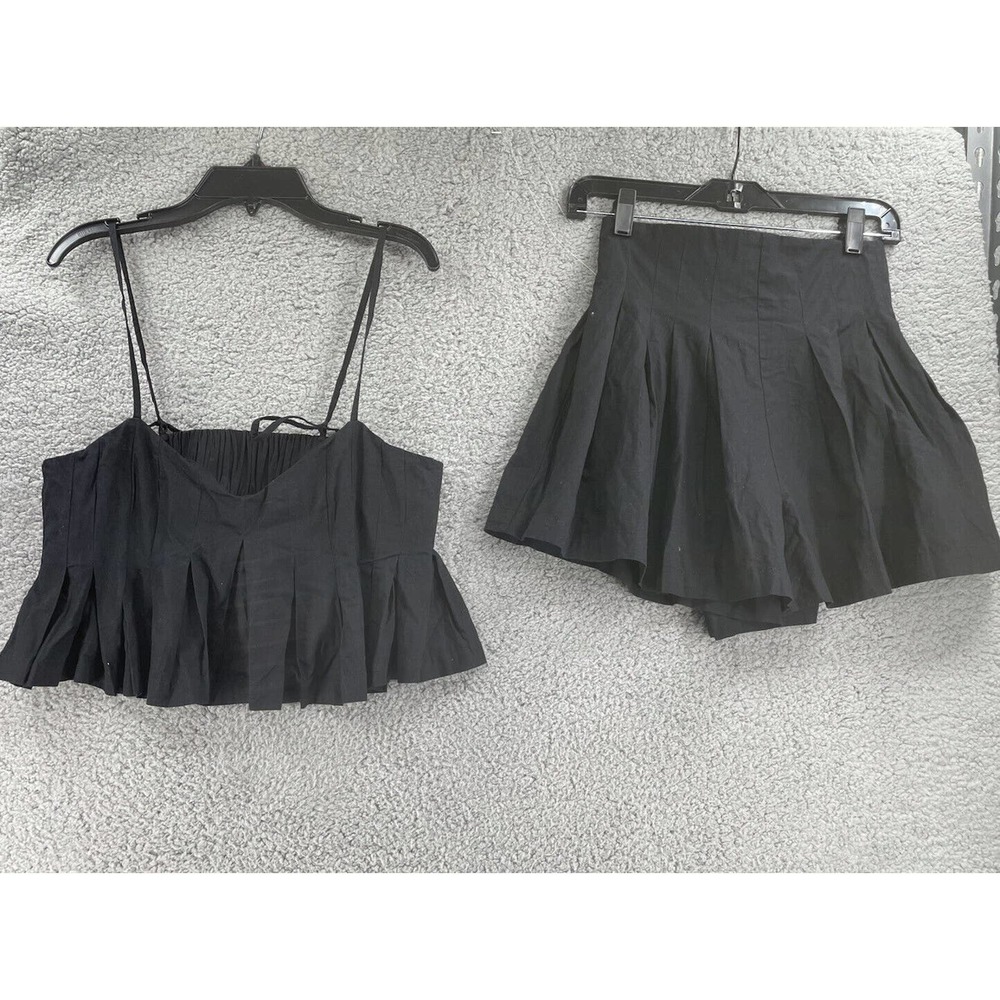 Free People Miki Short Set Ginger Strappy Tank Set Outfit Size Small